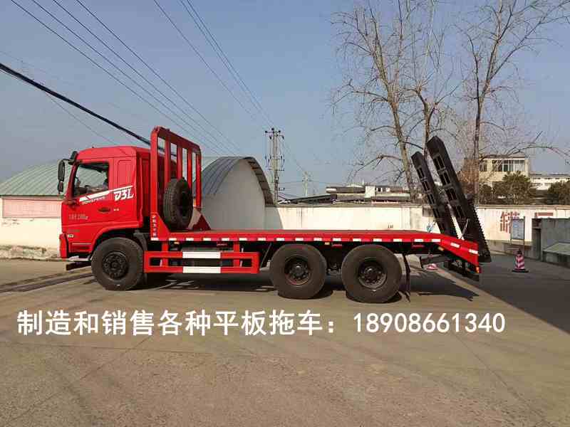 東風D3L后八輪平板運輸車圖片